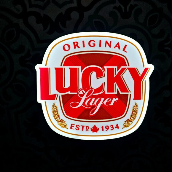 Lucky Lager LED Lightbox Sign - Picture 2 of 3